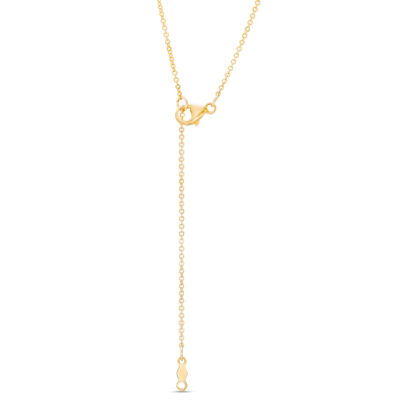 Main Image 3 of You Me Us 1/4 CT. Diamond Intertwined Double Circle Necklace in 10K Gold – 19"