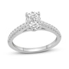 Thumbnail Image 1 of 3/4 CT. T.W. Oval-Shaped Multi-Diamond Engagement Ring in 14K White Gold