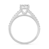 Thumbnail Image 2 of 3/4 CT. T.W. Oval-Shaped Multi-Diamond Engagement Ring in 14K White Gold
