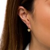 Thumbnail Image 2 of Dainty Heart Disc Dangle Drop Earrings in 14K Gold