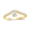 Thumbnail Image 1 of 1/2 CT. T.W. Diamond Contour Anniversary Band in 14K Gold