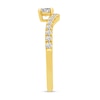 Thumbnail Image 2 of 1/2 CT. T.W. Diamond Contour Anniversary Band in 14K Gold