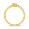 Thumbnail Image 3 of 1/2 CT. T.W. Diamond Contour Anniversary Band in 14K Gold