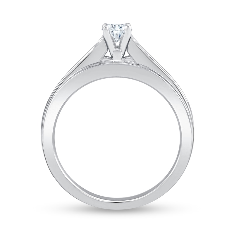Main Image 3 of 5/8 CT. T.W. Diamond Bridal Set in 14K White Gold