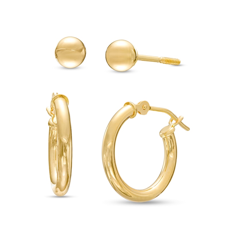 Gold plated Sterling Silver Earring Findings- Simple Earring Studs with  Ring, Earring Post Ball Studs with ring (per Pair).