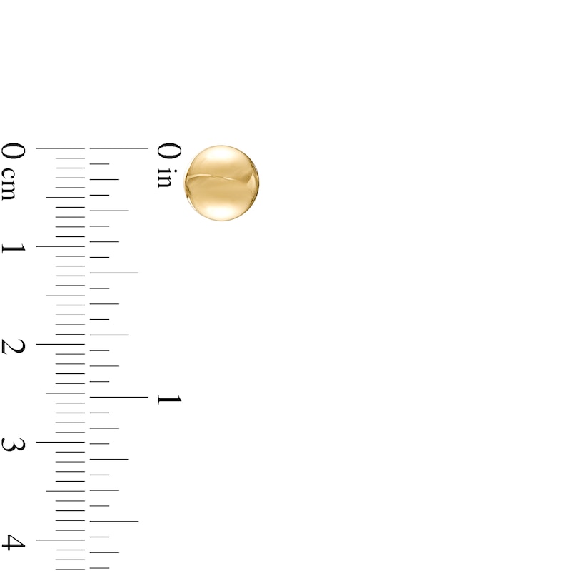 Main Image 4 of 15.0mm Tube Hoop and 4.0mm Ball Stud Two Pair Earrings Set in 14K Gold