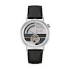 Thumbnail Image 1 of Men's Bulova Frank Lloyd Wright Automatic Black Leather Strap Watch with Grey Dial (Model: 96A248)