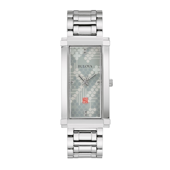 Ladies' Bulova Frank Lloyd Wright Watch with Rectangular Grey Dial (Model:Â 96L286)