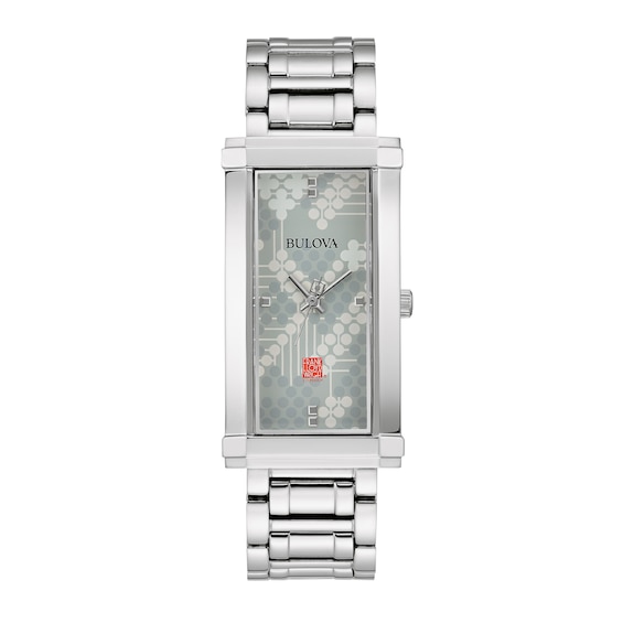 Ladies' Bulova Frank Lloyd Wright Watch With Rectangular Grey Dial (Model:Â 96L286)