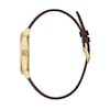 Thumbnail Image 2 of Men's Bulova Frank Lloyd Wright Gold-Tone Brown Leather Strap Watch with Grey Dial (Model: 97A173)