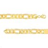 Thumbnail Image 2 of Men's ID with Figaro Chain Bracelet in 10K Gold – 8.5"