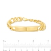 Thumbnail Image 3 of Men's ID with Figaro Chain Bracelet in 10K Gold – 8.5"