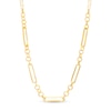Thumbnail Image 1 of 5.6mm Alternating Paper Clip Link and Rolo Chain Necklace in Solid 10K Gold - 18"
