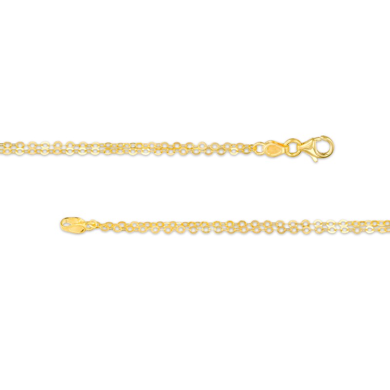 Main Image 2 of 5.6mm Alternating Paper Clip Link and Rolo Chain Necklace in Solid 10K Gold - 18"