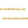 Thumbnail Image 2 of 4.0mm Glitter Rope Chain Bracelet in Hollow 10K Gold – 7.5"