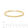 Thumbnail Image 3 of 4.0mm Glitter Rope Chain Bracelet in Hollow 10K Gold – 7.5"