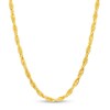Thumbnail Image 1 of 4.0mm Glitter Rope Chain Necklace in Hollow 10K Gold - 18"