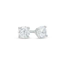 1/3 CT. T.W. Certified Lab-Created Diamond Solitaire Stud Earrings in 10K White Gold (I/SI2)