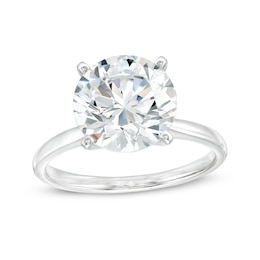 4 CT. Certified Lab-Grown Diamond Solitaire Engagement Ring in 14K White Gold (F/VS2)