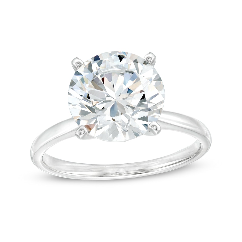 4 CT. Certified Lab-Created Diamond Solitaire Engagement Ring in 14K White Gold (F/VS2)