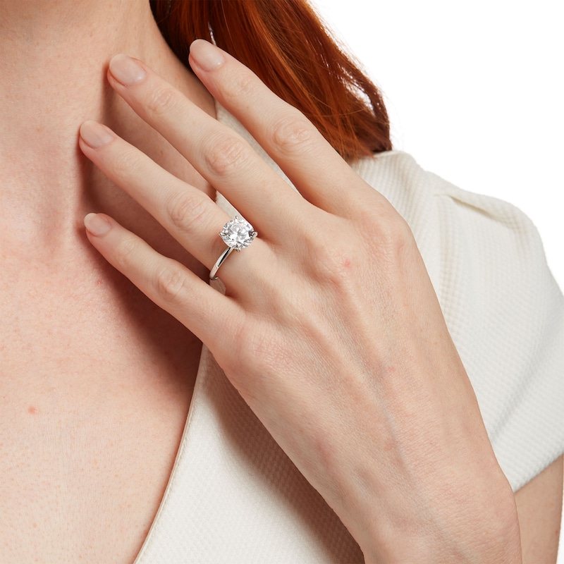 Main Image 2 of 4 CT. Certified Lab-Grown Diamond Solitaire Engagement Ring in 14K White Gold (F/VS2)