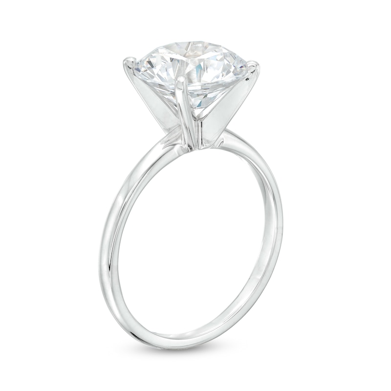 4 CT. Certified Lab-Created Diamond Solitaire Engagement Ring in 14K White Gold (F/VS2)