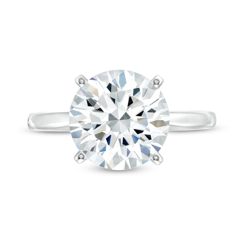 Main Image 4 of 4 CT. Certified Lab-Grown Diamond Solitaire Engagement Ring in 14K White Gold (F/VS2)