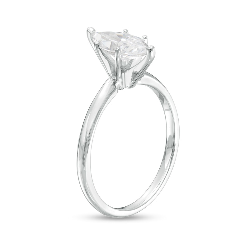 Main Image 3 of 1-1/2 CT. Certified Marquise Lab-Grown Diamond Solitaire Engagement Ring in 14K White Gold (F/VS2)