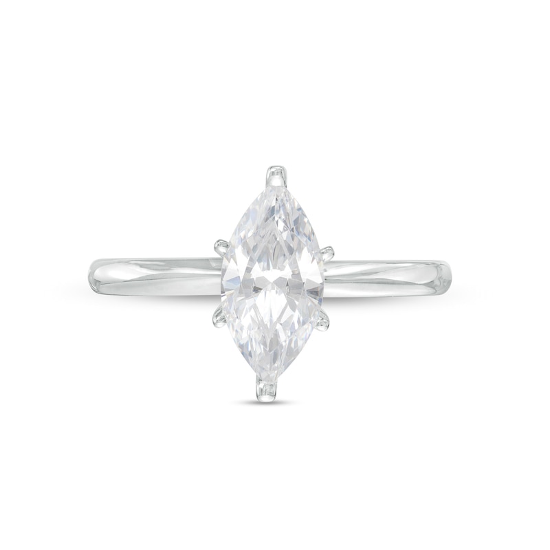1-1/2 CT. Certified Marquise Lab-Created Diamond Solitaire Engagement Ring in 14K White Gold (F/VS2)