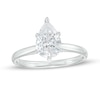 Thumbnail Image 1 of 1-1/2 CT. Certified Pear-Shaped Lab-Grown Diamond Solitaire Engagement Ring in 14K White Gold (F/VS2)