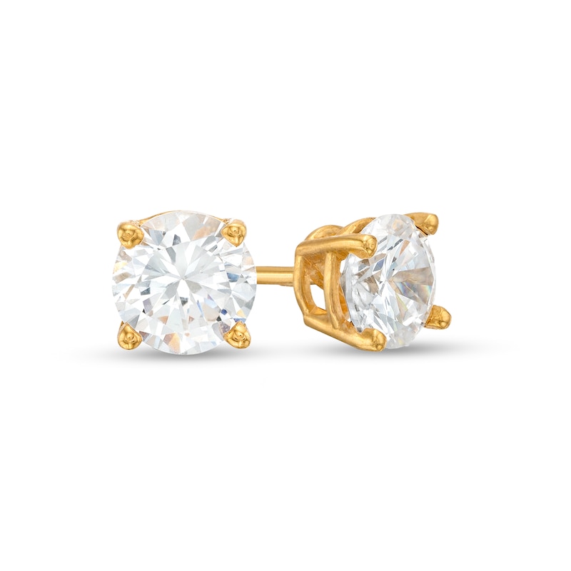 Main Image 1 of 1 CT. T.W. Diamond Solitaire Stud Earrings in 14K Gold (J/I3)