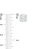Thumbnail Image 3 of 4 CT. T.W. Certified Lab-Grown Diamond Solitaire Stud Earrings in 14K White Gold (F/SI2)