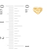 Thumbnail Image 2 of Child's 3.0mm Cubic Zirconia and Puff Heart Two Pair Stud Earrings Set in 14K Gold