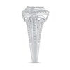 Thumbnail Image 3 of 5/8 CT. T.W. Diamond Double Pear-Shaped Frame Split Shank Engagement Ring in 10K White Gold