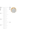 Thumbnail Image 3 of Men's 1/4 CT. T.W. Multi-Diamond Cuban Link Outer Edge Stud Earrings in 10K Gold
