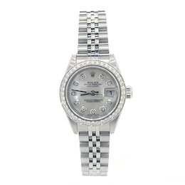 Previously Owned - Men's Rolex Datejust 1 CT. T.W. Diamond Stainless Steel Automatic Watch (Model: 16220)