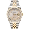 Previously Owned - Men's Rolex Datejust 1/2 CT. T.W. Diamond Stainless Steel And 18K Gold Automatic Watch (Model: 16233)