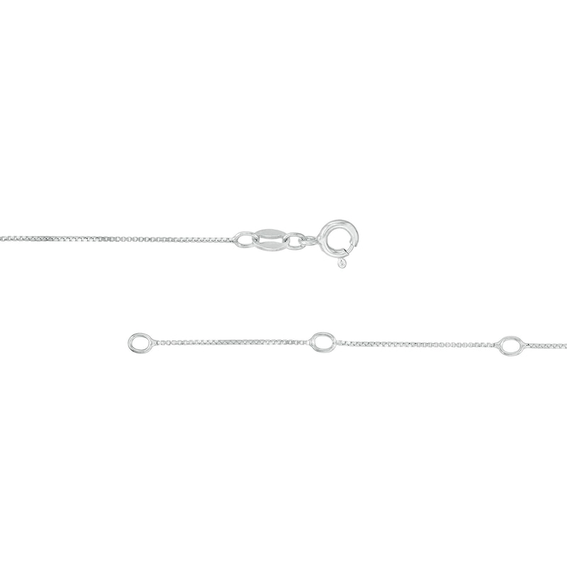 Main Image 3 of 1/4 CT. T.W. Certified Lab-Grown Diamond Circle Outline Pendant in 14K White Gold (F/SI2)
