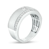 Thumbnail Image 3 of 1 CT. T.W. Certified Square-Cut Lab-Grown Diamond Lined Wedding Band in 14K White Gold (F/VS2)