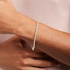 Thumbnail Image 2 of Men's 4.0mm Diamond-Cut Glitter Rope Chain Bracelet in Solid 10K Gold – 8.5"