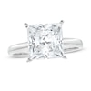 Thumbnail Image 1 of 4 CT. Certified Princess-Cut Lab-Grown Diamond Solitaire Engagement Ring in 14K White Gold (F/VS2)