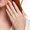 Thumbnail Image 2 of 4 CT. Certified Princess-Cut Lab-Grown Diamond Solitaire Engagement Ring in 14K White Gold (F/VS2)