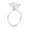 Thumbnail Image 2 of 4 CT. Certified Princess-Cut Lab-Created Diamond Solitaire Engagement Ring in 14K White Gold (F/VS2)