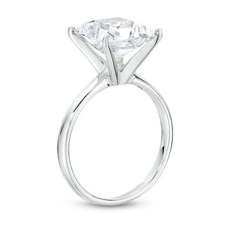 Main Image 3 of 4 CT. Certified Princess-Cut Lab-Grown Diamond Solitaire Engagement Ring in 14K White Gold (F/VS2)