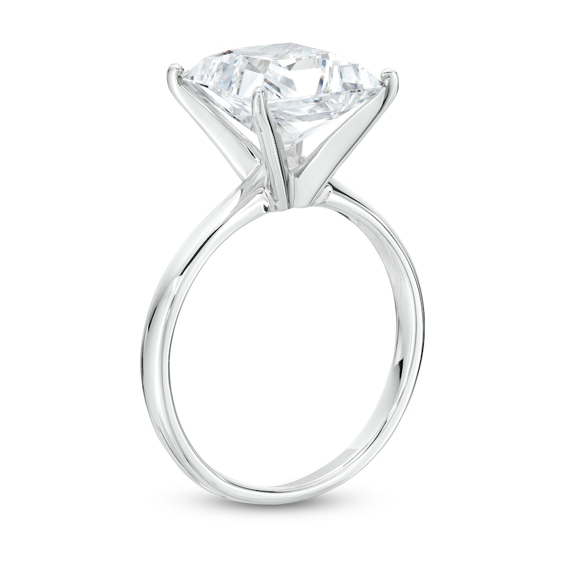 4 CT. Certified Princess-Cut Lab-Created Diamond Solitaire Engagement Ring in 14K White Gold (F/VS2)