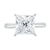 Thumbnail Image 3 of 4 CT. Certified Princess-Cut Lab-Created Diamond Solitaire Engagement Ring in 14K White Gold (F/VS2)