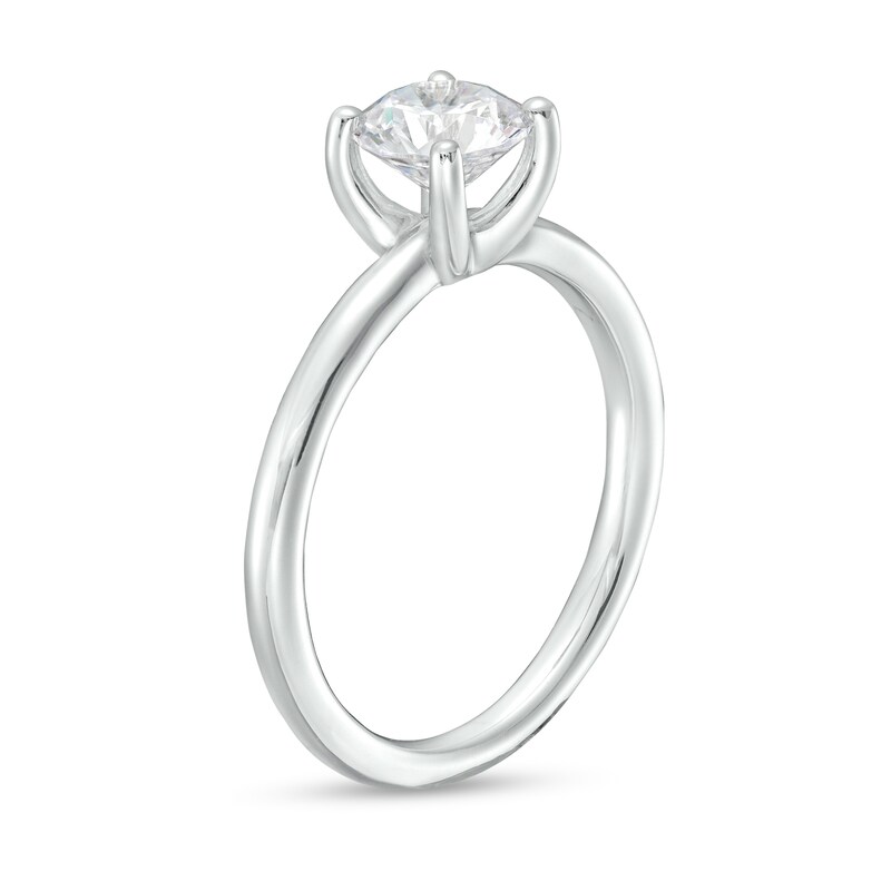 Main Image 2 of 1 CT. Certified Lab-Grown Diamond Solitaire Engagement Ring in 14K White Gold (I/SI2)