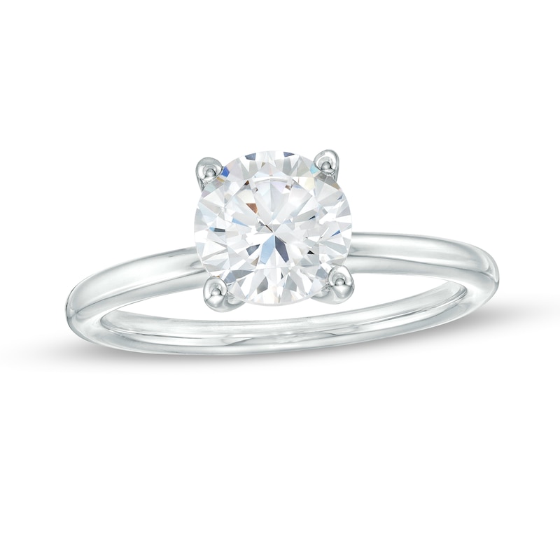Main Image 1 of 1-1/2 CT. Certified Lab-Grown Diamond Solitaire Engagement Ring in 14K White Gold (I/SI2)