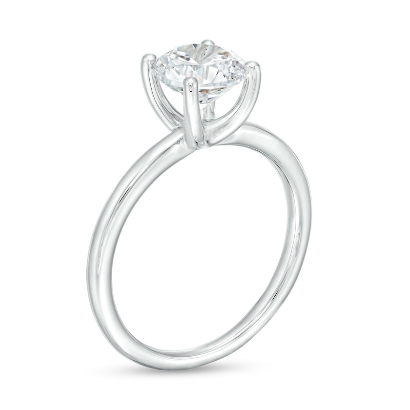 Main Image 3 of 1-1/2 CT. Certified Lab-Grown Diamond Solitaire Engagement Ring in 14K White Gold (I/SI2)