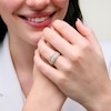 Thumbnail Image 2 of 1 CT. T.W. Certified Baguette and Round Diamond Multi-Row Anniversary Band in 14K Gold (I/SI2)